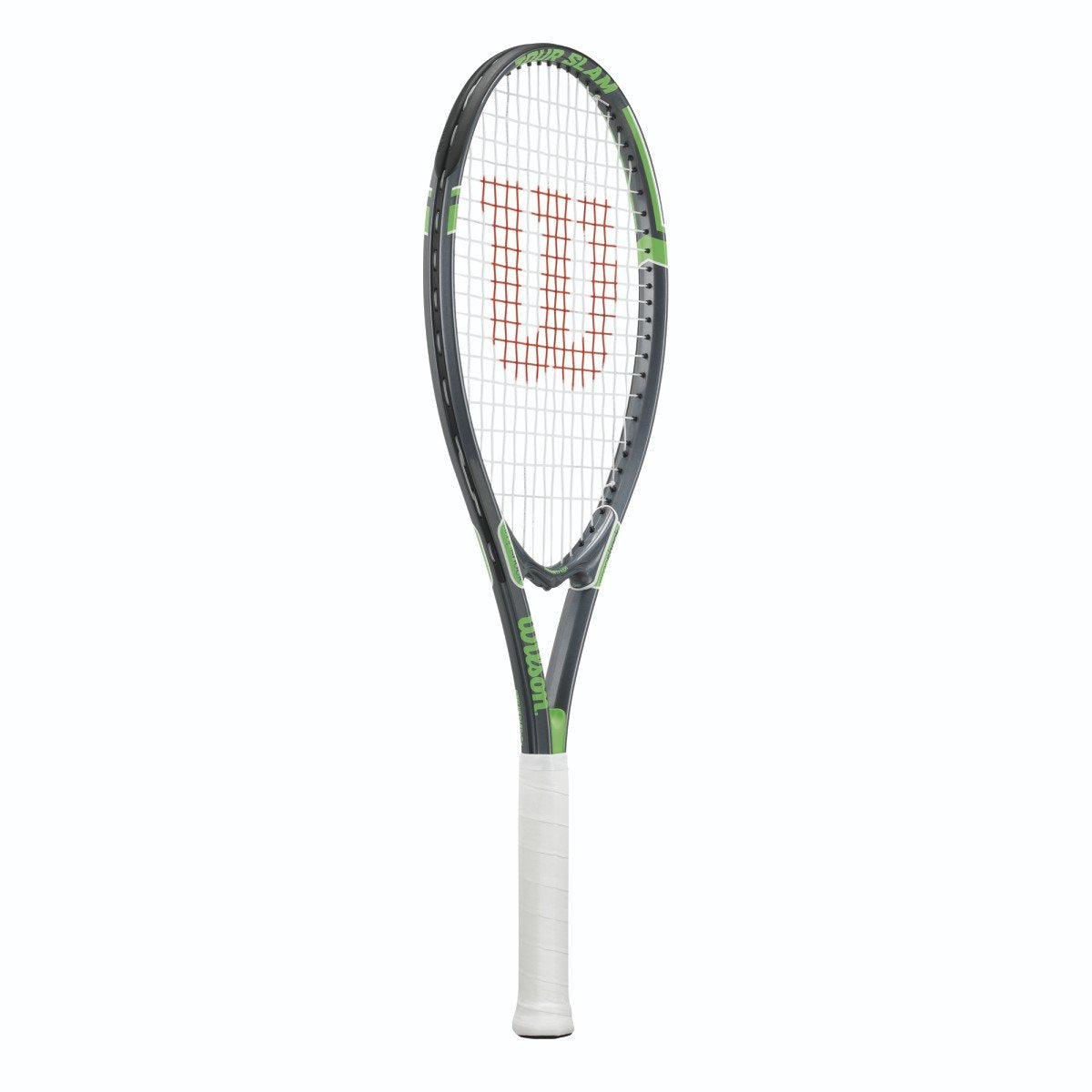 Wilson Tour Slam Adult Recreational Tennis Racket - Grip Size 3 - 4 3/8", Grey/Green