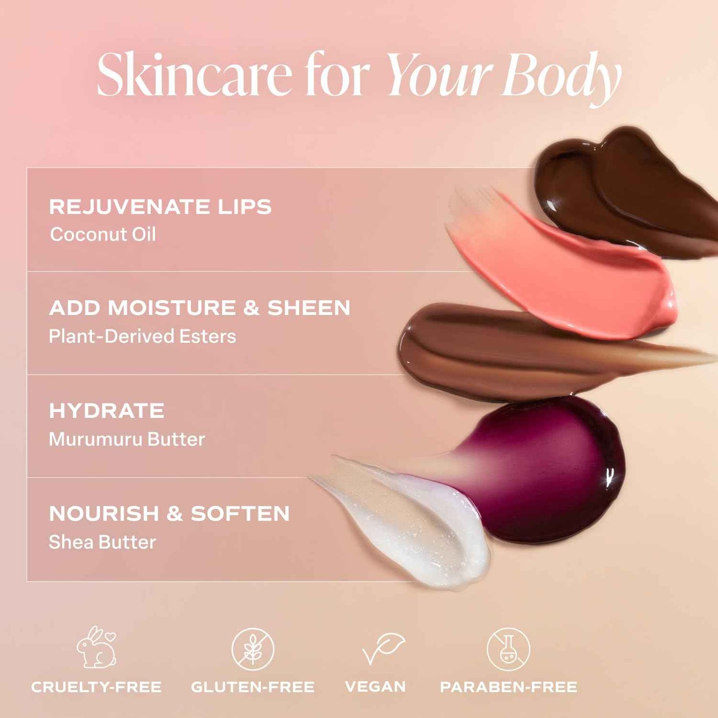 Saltair Hydrating Lip Oil Balm, Clear and Tinted Lip Gloss, Essentials Shades 5-Pack. Moisturizing Vegan Conditioning for Dry Cracked Lips with Glossy High-Shine Finish. Coconut Vanilla Flavor