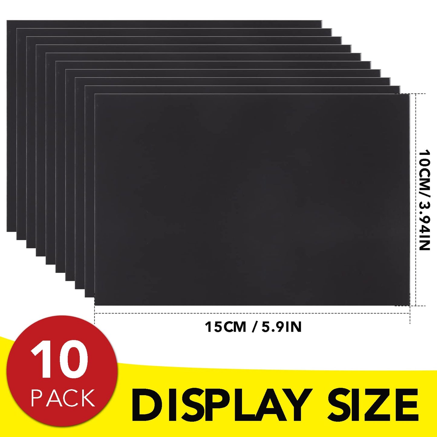 DIYMAG Magnetic Adhesive Sheets, |4" x 6"|, 10 Pack Cuttable, Flexible magnet sheets with adhesive for Crafts, Photos, Easy Peel and Stick