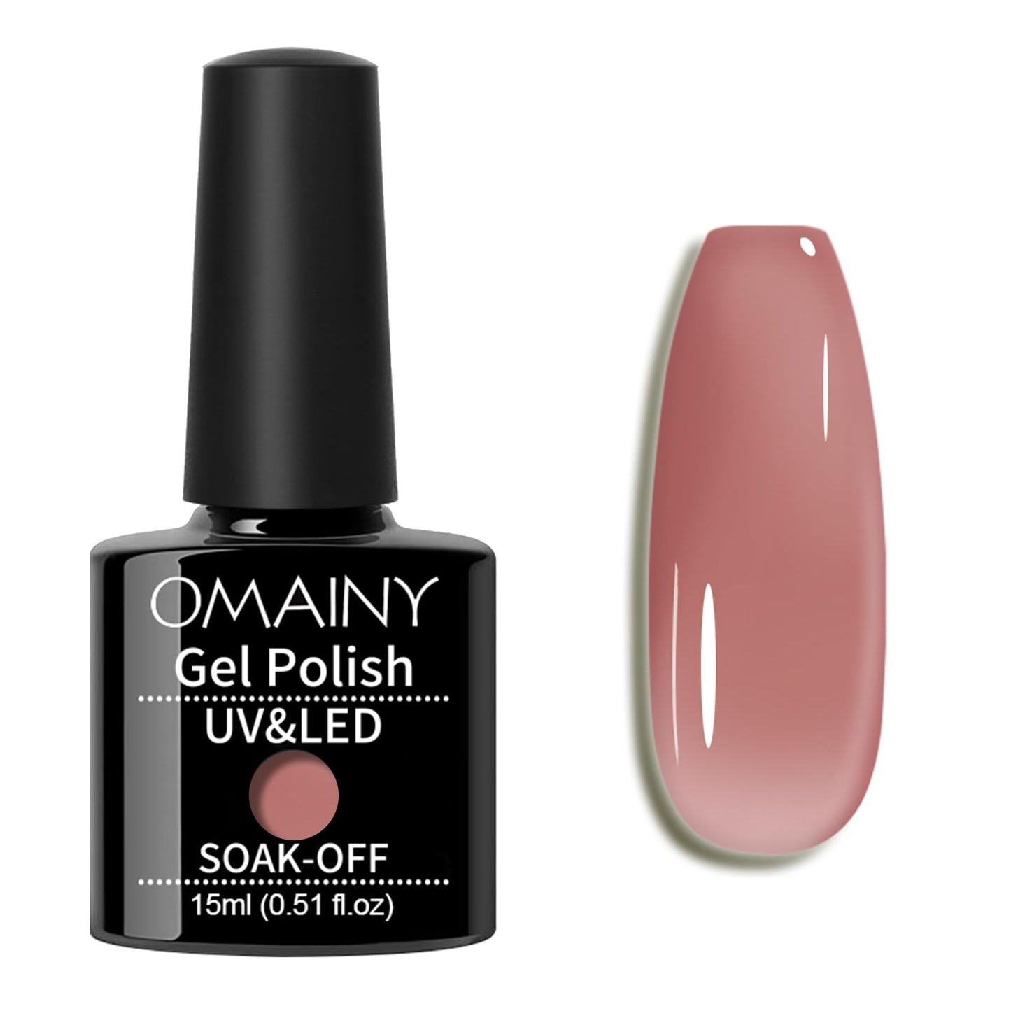 Omainy Jelly Gel Nail Polish,Translucent Gel Nail Polish,Crystal Jelly Gel Nail Polish,Sheer Gel Nail Polish,Soak Off UV LED Nail Art