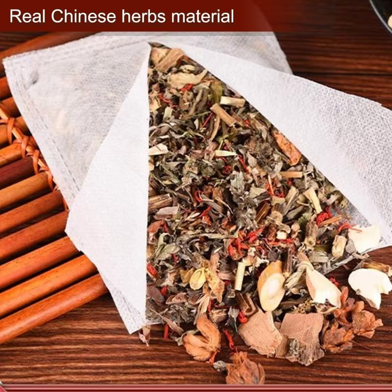 Natural Chinese Herbal Foot Bath Soak Bags - 30 Pack (900g) for Sleep