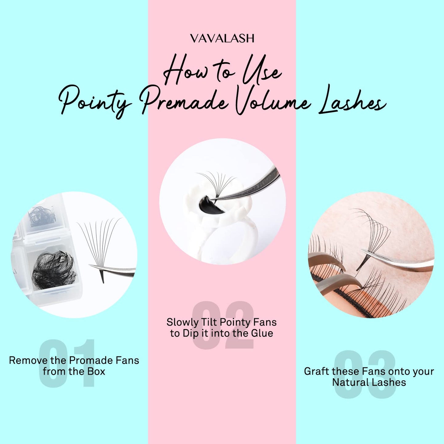 VAVALASH 600 Fans Premade Fans Eyelash Extensions 5D 6D 7D 8D 10D 12D 14D 16D 24D Premade Lash Fans 8-15mm Mixed Length Promade Loose Fans Thin Base Premade Volume Lash Extension(14D-0.07-D-8-15mm)