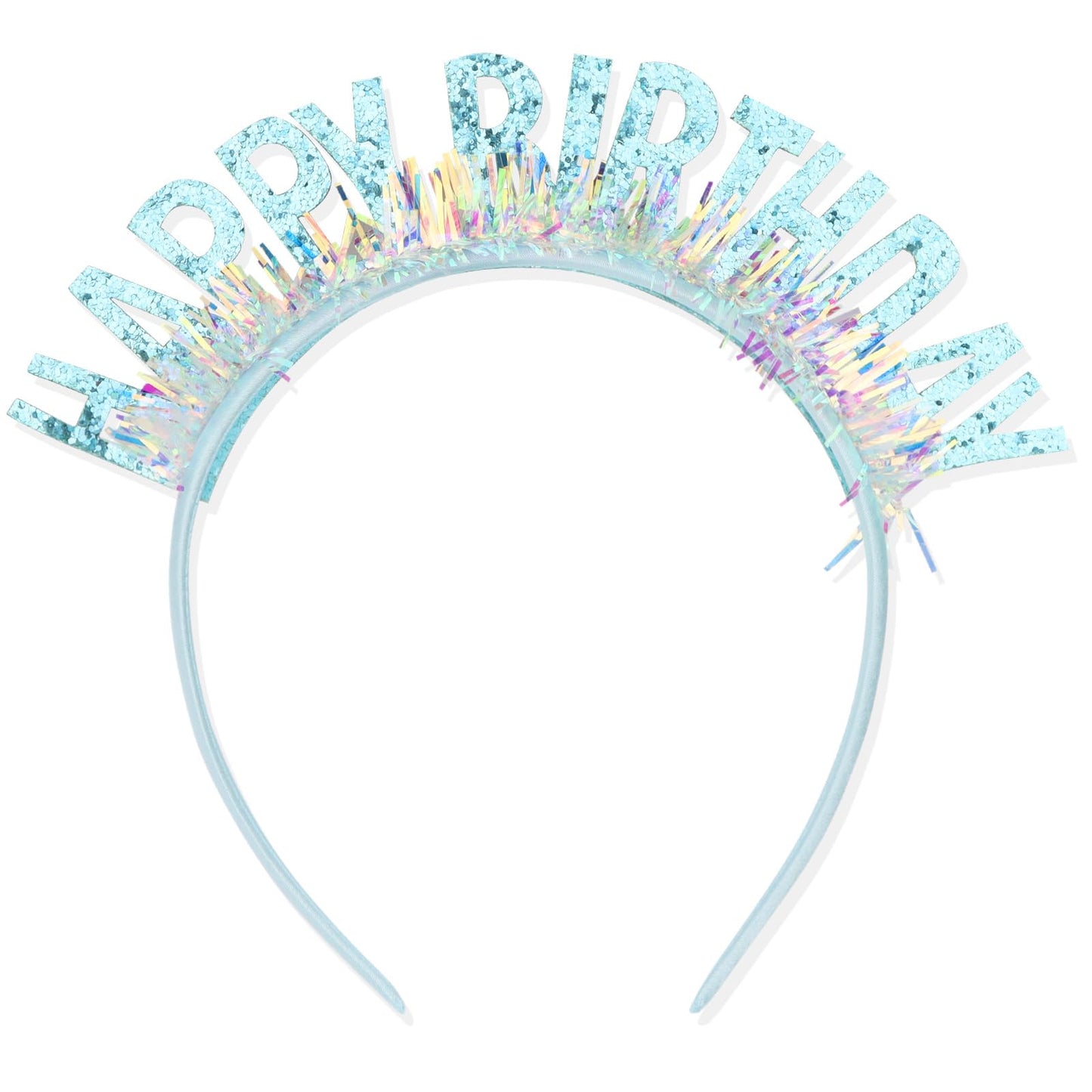 CIEHER Birthday Headband, Tiara for Women Girls - Birthday Girl, Happy Birthday Decorations and Gifts - Blue