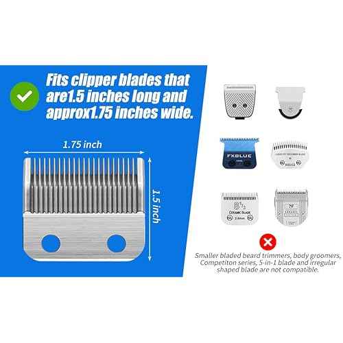 Extra Long Clipper Guards for Wahl 10 12 14 16 18 20 Hair Clipper Guards, 2.5 Inch Clipper Guides Attachments - 1.25" to 2.5", 6 Piece Set, Gray Color