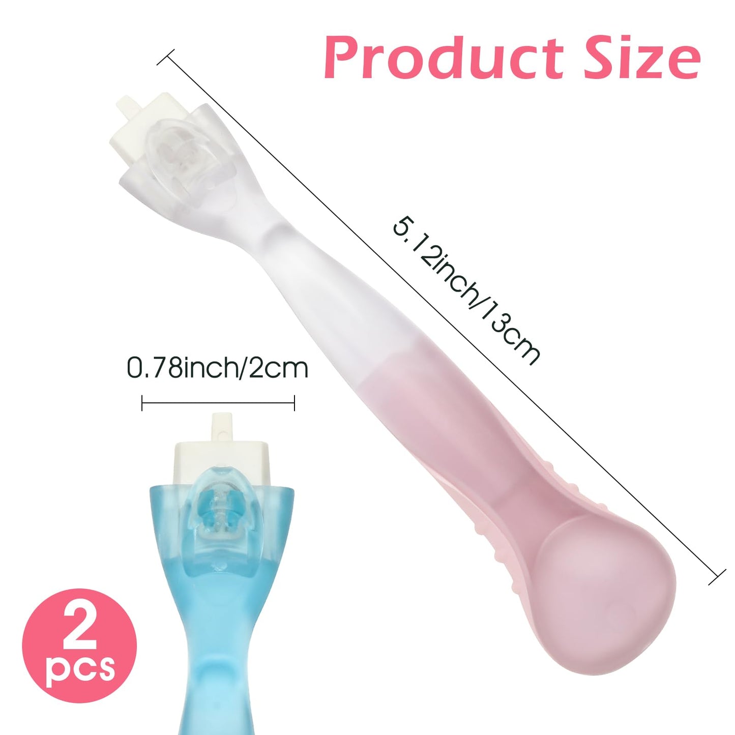 XZESH 2PCS Replacement Handle Compatible with Gillette Venus Razor (Only Handle) - Blue