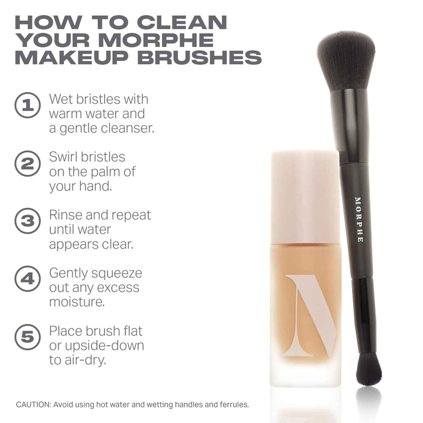 Morphe M101 Lightform Dual-Ended Complexion Brush - 2-in-1 Concealer & Foundation Brush - Smaller Side Blends Hard-to-Reach Areas - Made with Cutting-Edge Synthetic Bristles (1 Count)