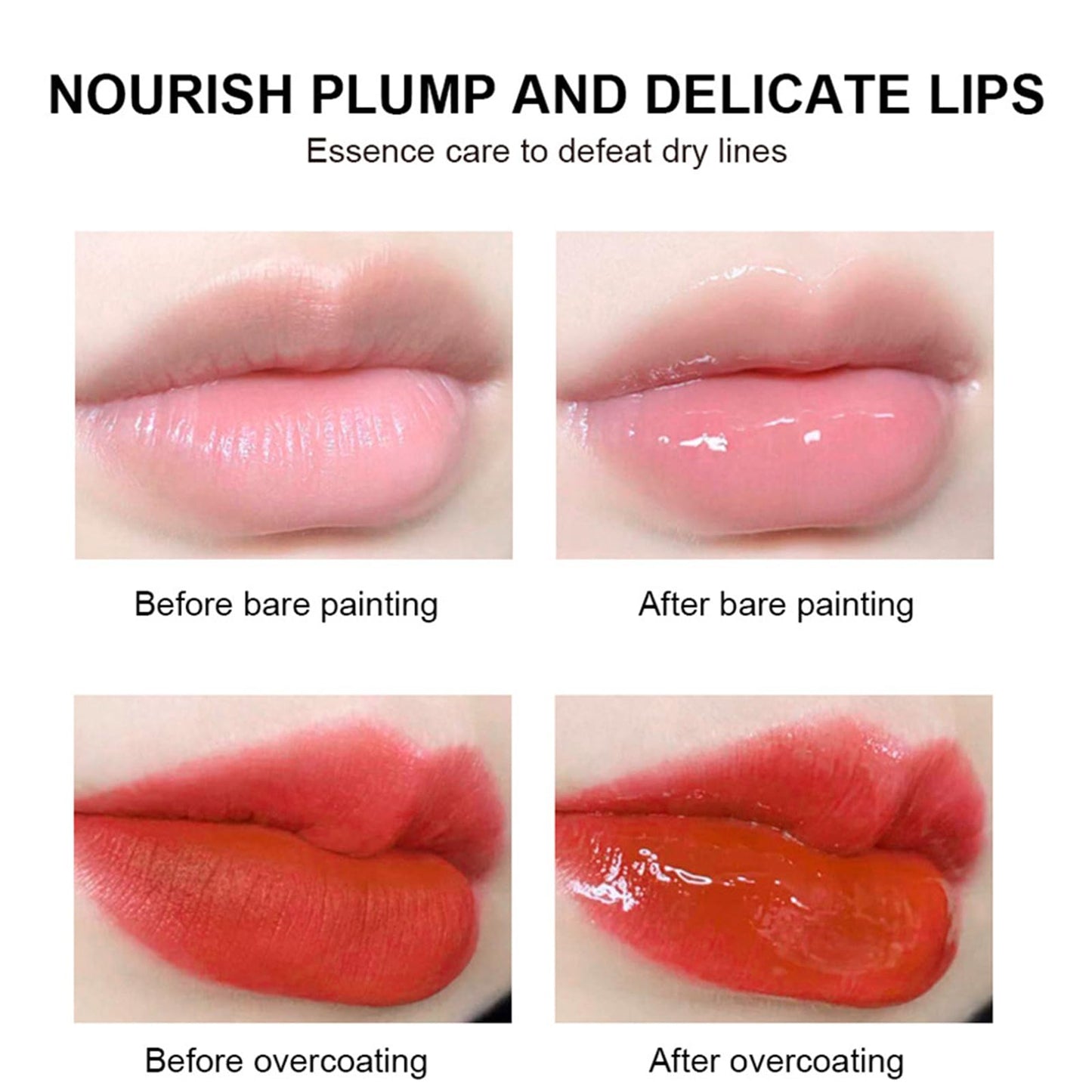 Lip Glowy Balm Hydrating Sleeping Lip Mask, Shine Glossy Finish Lip Oil - Reduce Lip Lines, Enhance Lip Color, Moisturizing & Plump Dry Chapped Lips Care Non-Sticky Lip Balm (#4 Grape)