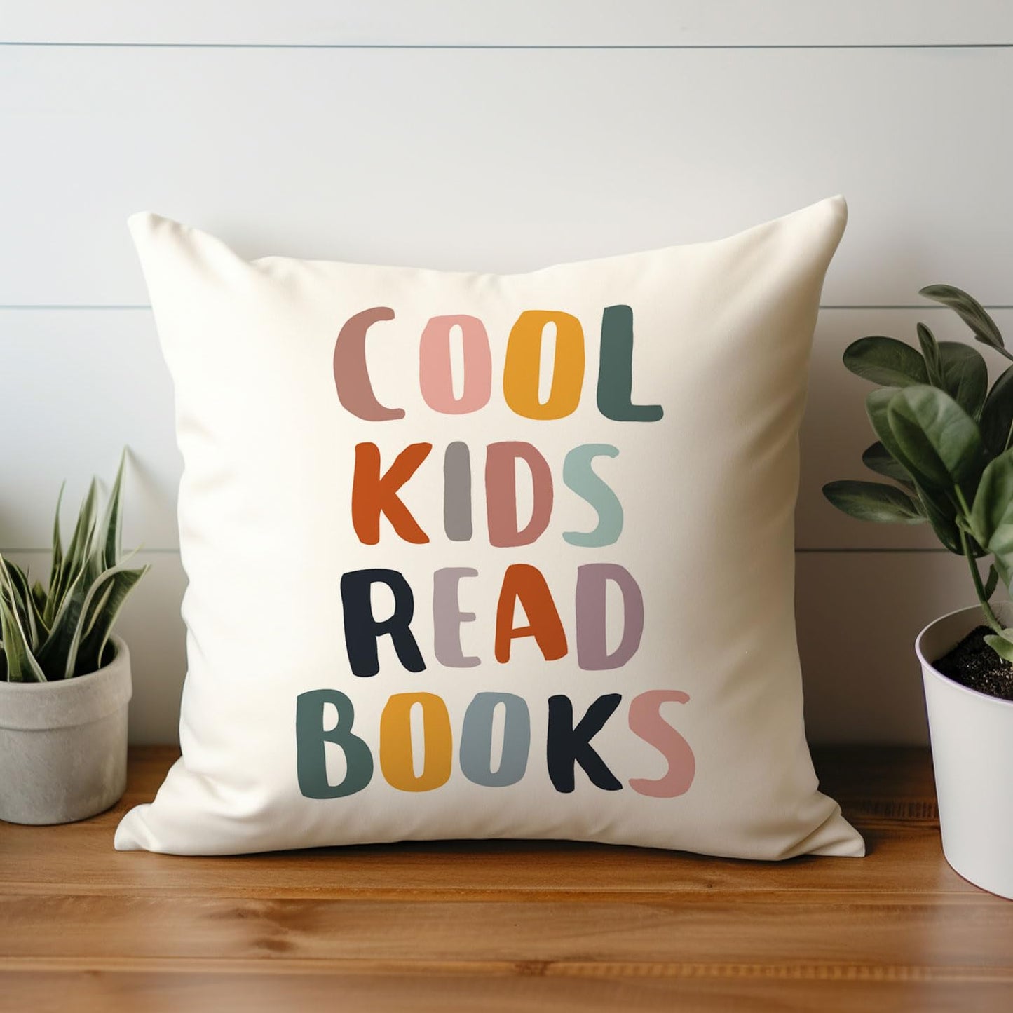 Cool Kids Read Books Pillow Covers, Reading Pillow Cover, Unique Teacher Gift, Book Lover Gift, Kids Decor, Reading Corner Decor, Classroom Pillow Case, Without Insert