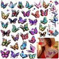 Butterfly Temporary Tattoos Stickers, 252Pcs 60 Sheets
