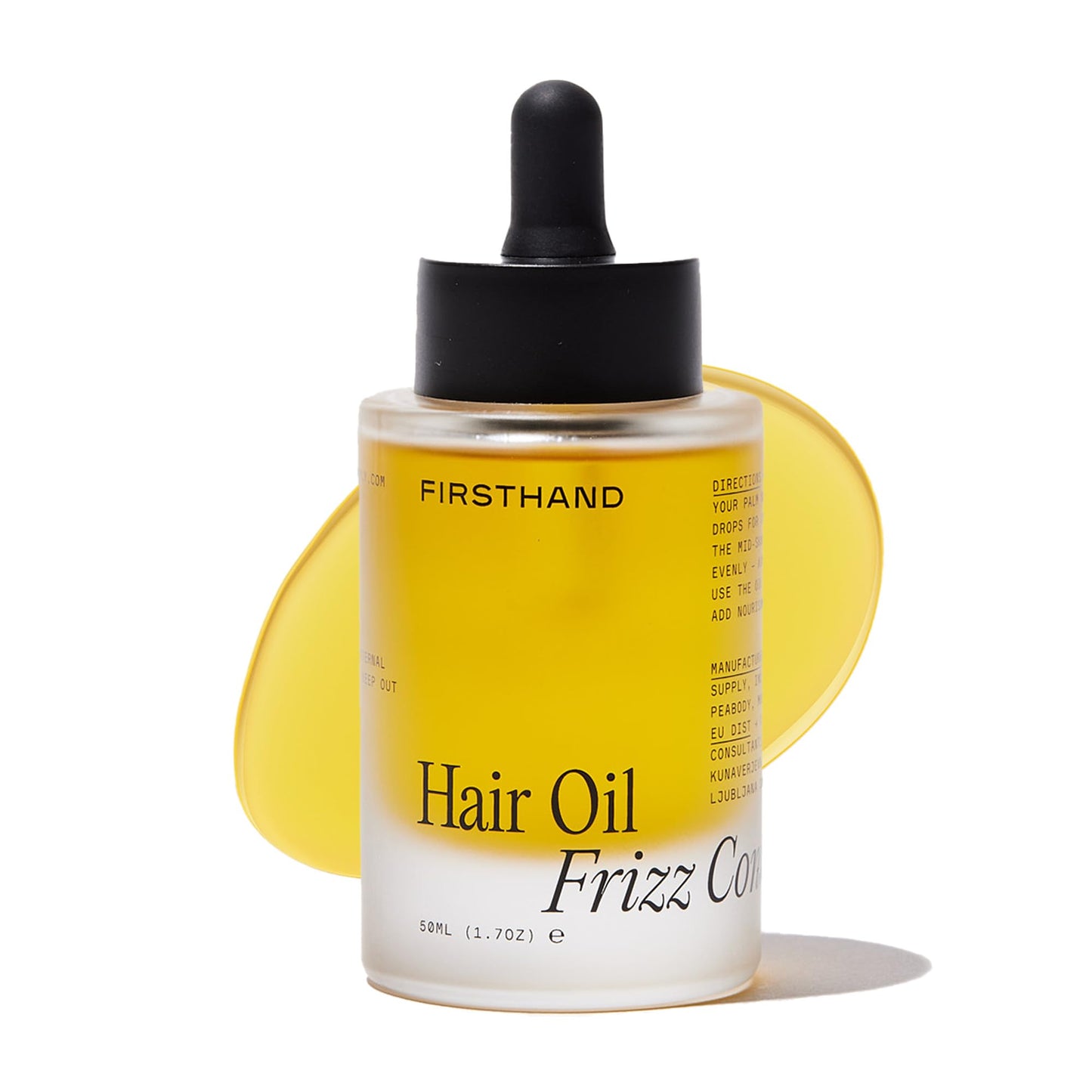 Firsthand Supply Hair Oil for Frizzy Hair – Lightweight Moisturizing Hair Oil – Natural Oils with Plant-Based Keratin – Non-Toxic Ingredients for Shine & Scalp Hydration – 1.7oz Travel Size
