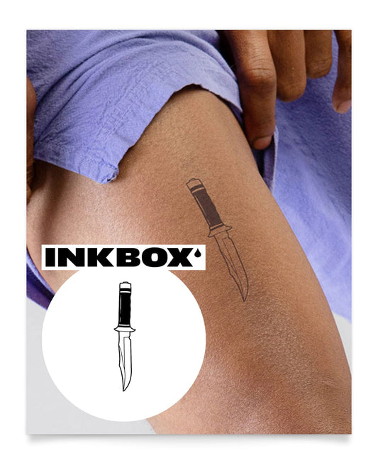 Inkbox Temporary Tattoos, Semi-Permanent Tattoo, One Premium Easy Long Lasting, Water-Resistant Temp Tattoo with For Now Ink - Lasts 1-2 Weeks, Hunter, 3 x 3 in