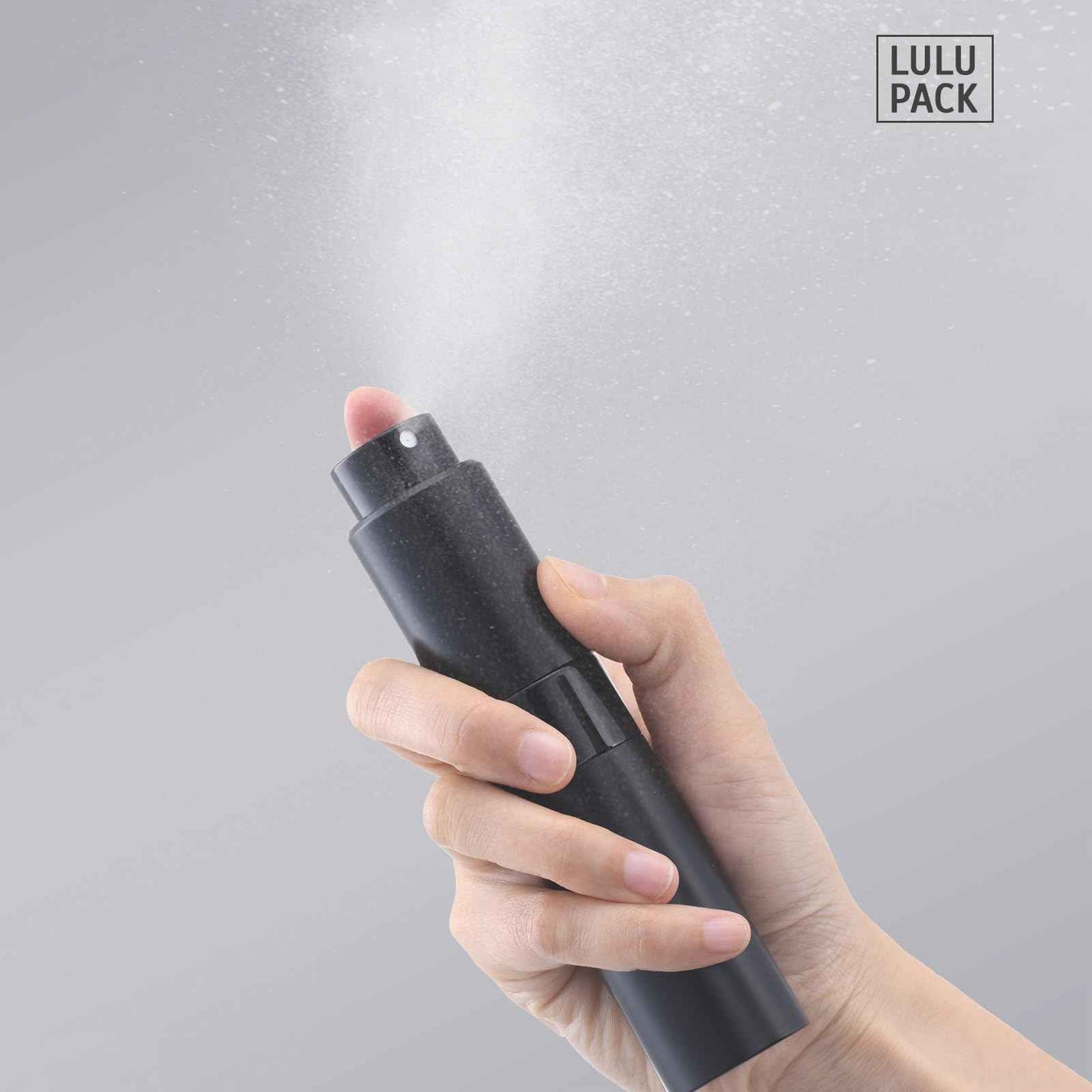 Lulupack Perfume Atomizer Refillable Travel Bottle: Cologne Portable Sprayer for Men - Mini Spray Empty for Refill - 1oz Large Size Black