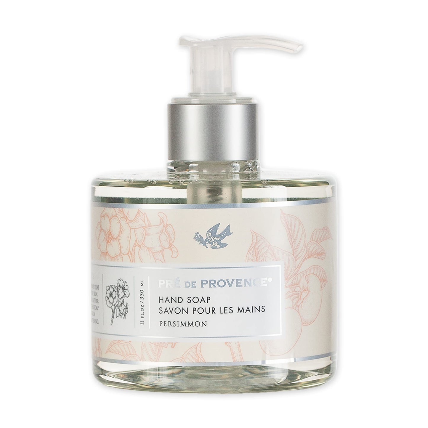 Pre de Provence Collection Liquid Hand Soap, Sooths & Softens while Cleansing, Enriched with Shea Butter, Vitamin E & Glycerin, Soft & Soothing, 11 fl oz, Persimmon