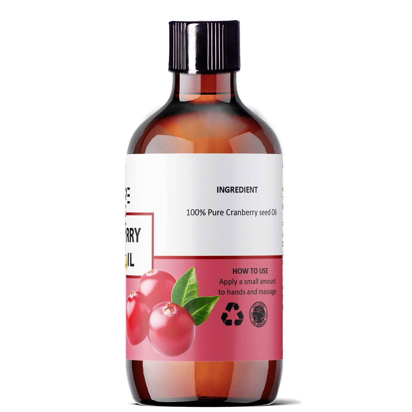 OSLOVE Unrefined Cranberry Seed Oil 4 oz- Cold Pressed Extracted from Cranberry Seeds | Great Moisturizer for Skin and Hair | Anti-Aging and Softening for Skin