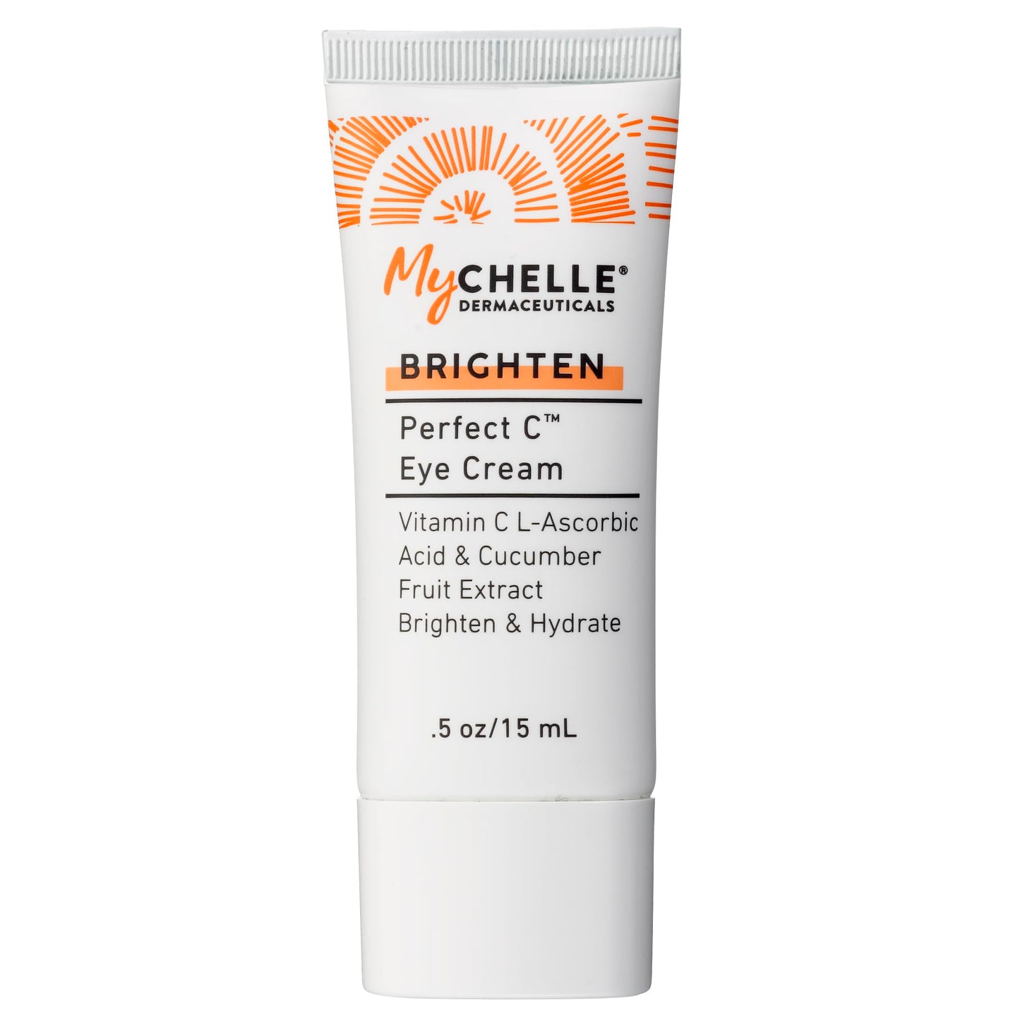 MyCHELLE Dermaceuticals Perfect C Eye Cream (.5 Fl Oz) - Eye Cream for Dark Circles and Puffiness with Vitamin C & Plant Stem Cells to Reduce Visible Signs of Aging and Fine Lines and Wrinkles