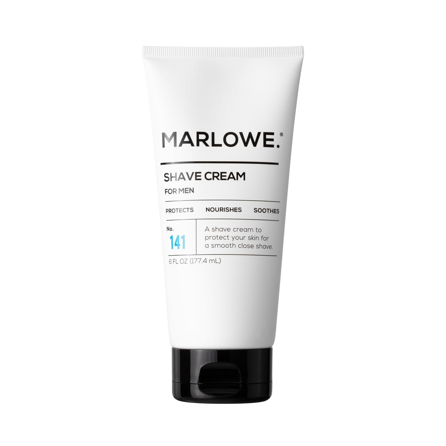 MARLOWE. Shave Cream No. 141 & Post Shave Lotion No. 144 – 6oz Each – Conditioning Shave Cream & Aftershave Lotion for Smooth, Soothing, Close Shave – Men's Shaving Kit Essentials, 2-Pack