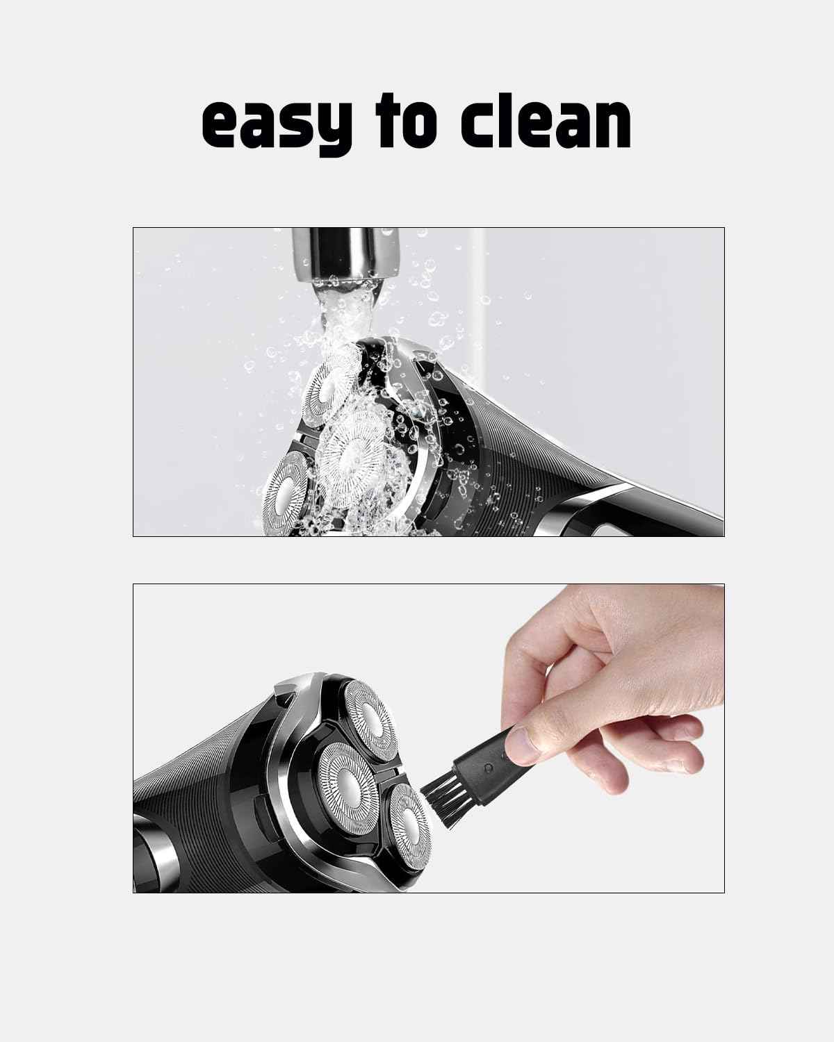 Model RMS8101 Blades for Men's Electric Shaver, 12PCS Razor Blades for Intertek RMS8101, 2 Cleaning Brush