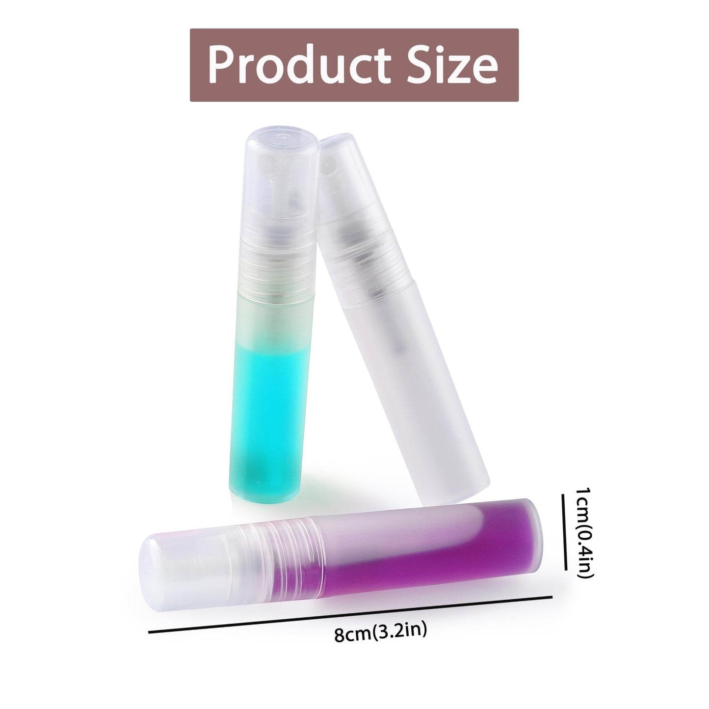 KCKHFA 10 Pack 5ml Mini Perfume Sample Bottles, Fine Mist Perfume Spray Bottle for Travel, Portable Atomizer Sprayer