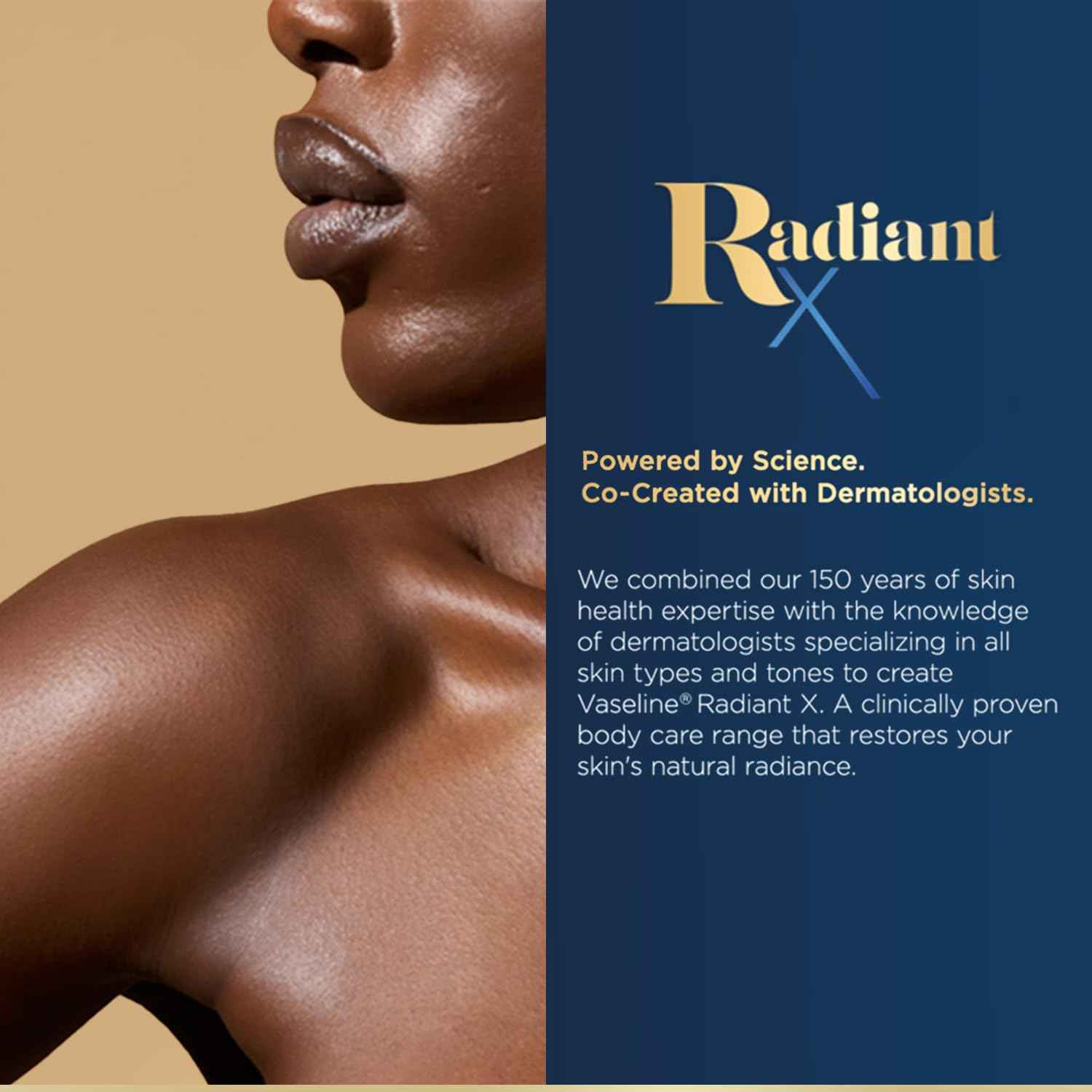 Vaseline Radiant X Skin Care Set – Even Tone Nourishing Body Lotion with 1% Niacinamide, Deep Nourishment Body Cream with Vitamin C + Hydrating Body Oil with Vitamin E (3 Piece Set)