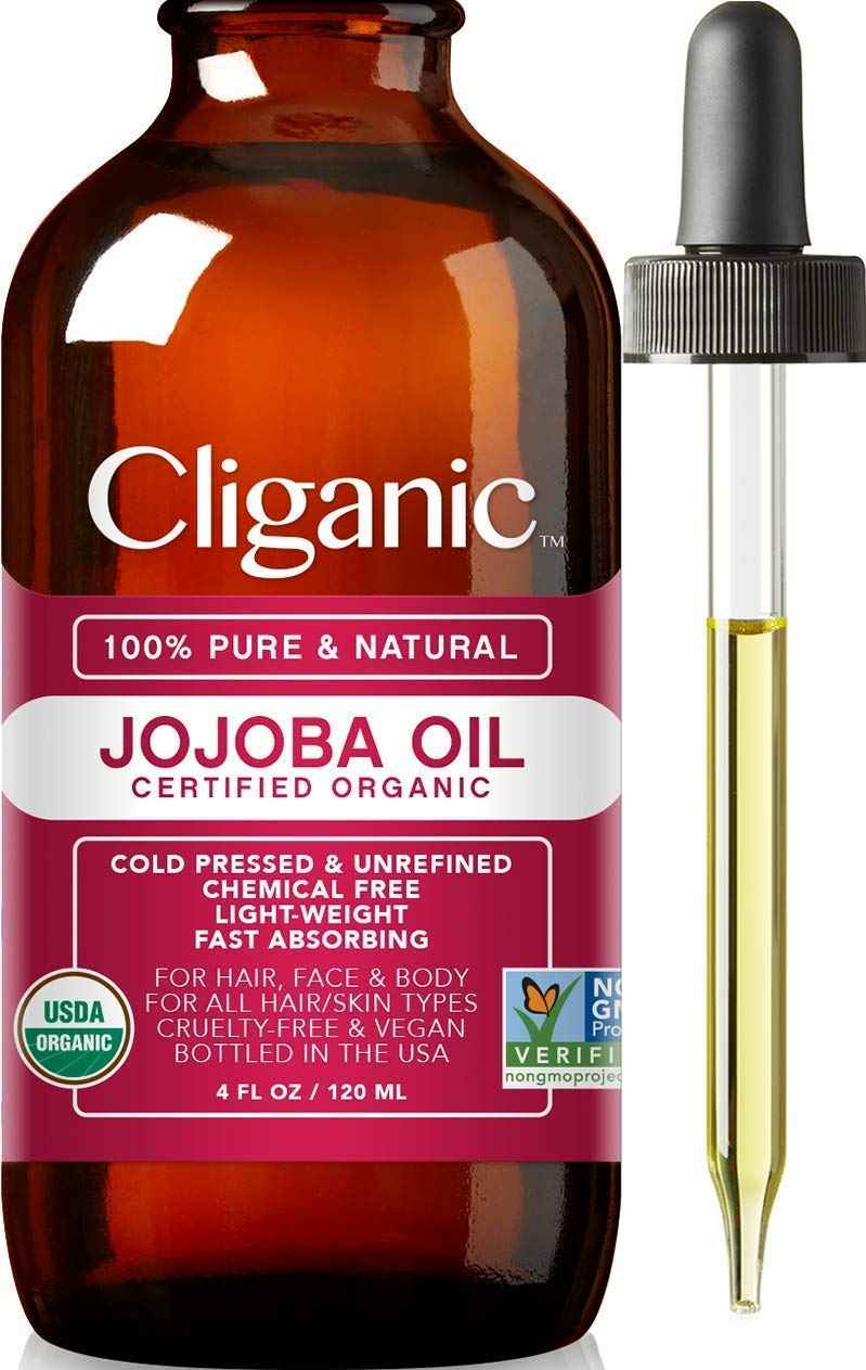Cliganic Organic Carrier Oils Quad: Castor, Jojoba, Argan & Rosehip