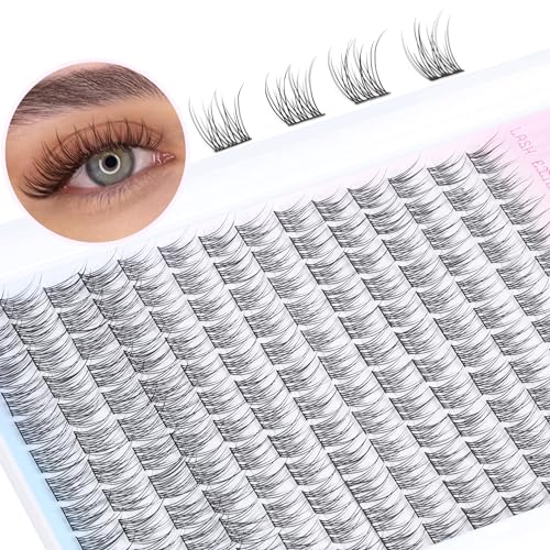 Wispy Cluster Lashes 168Pcs Natural Eyelash Extensions 9-12mm