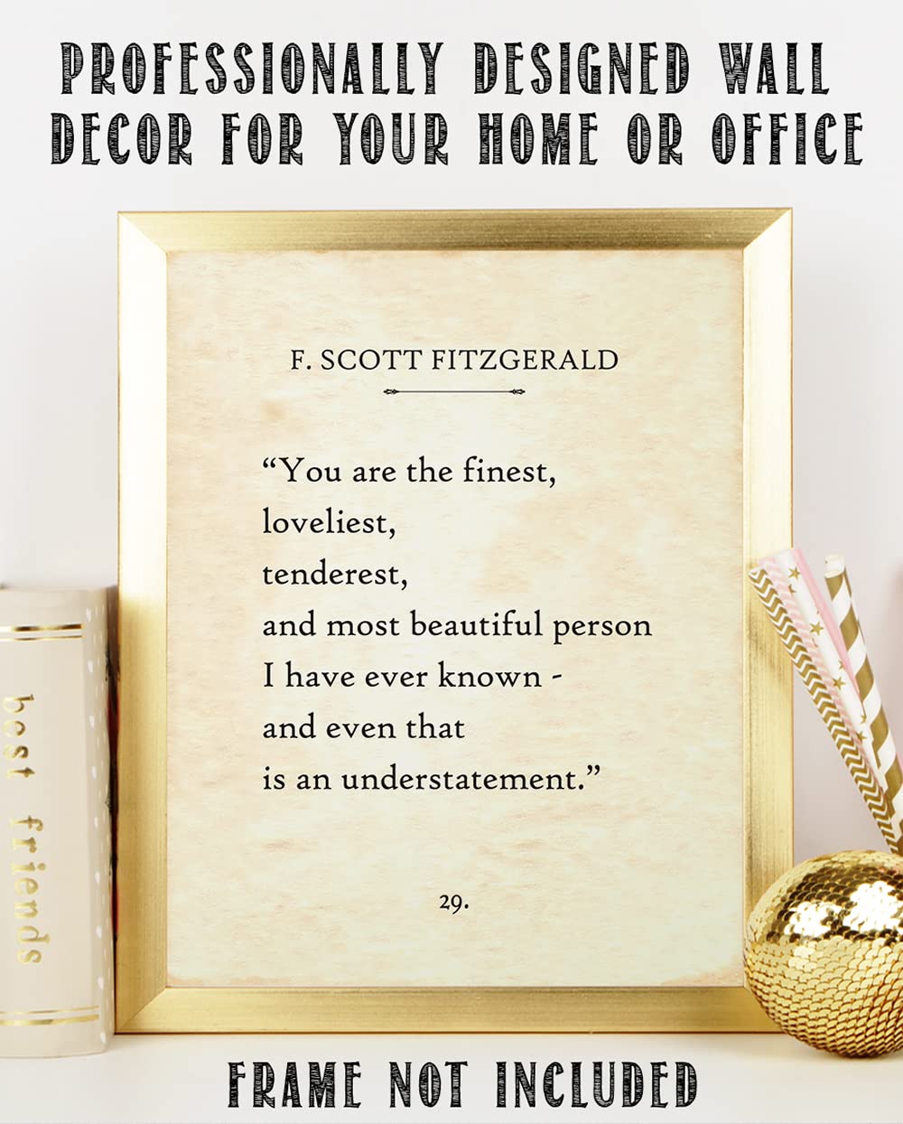 F. Scott Fitzgerald - You Are The Finest, Loveliest, Tenderest, and Most Beautiful Person - 11x14 Unframed Literary Quote Book Page Art Print - Beautiful Wedding, Anniversary, Or Valentine's Day Gift