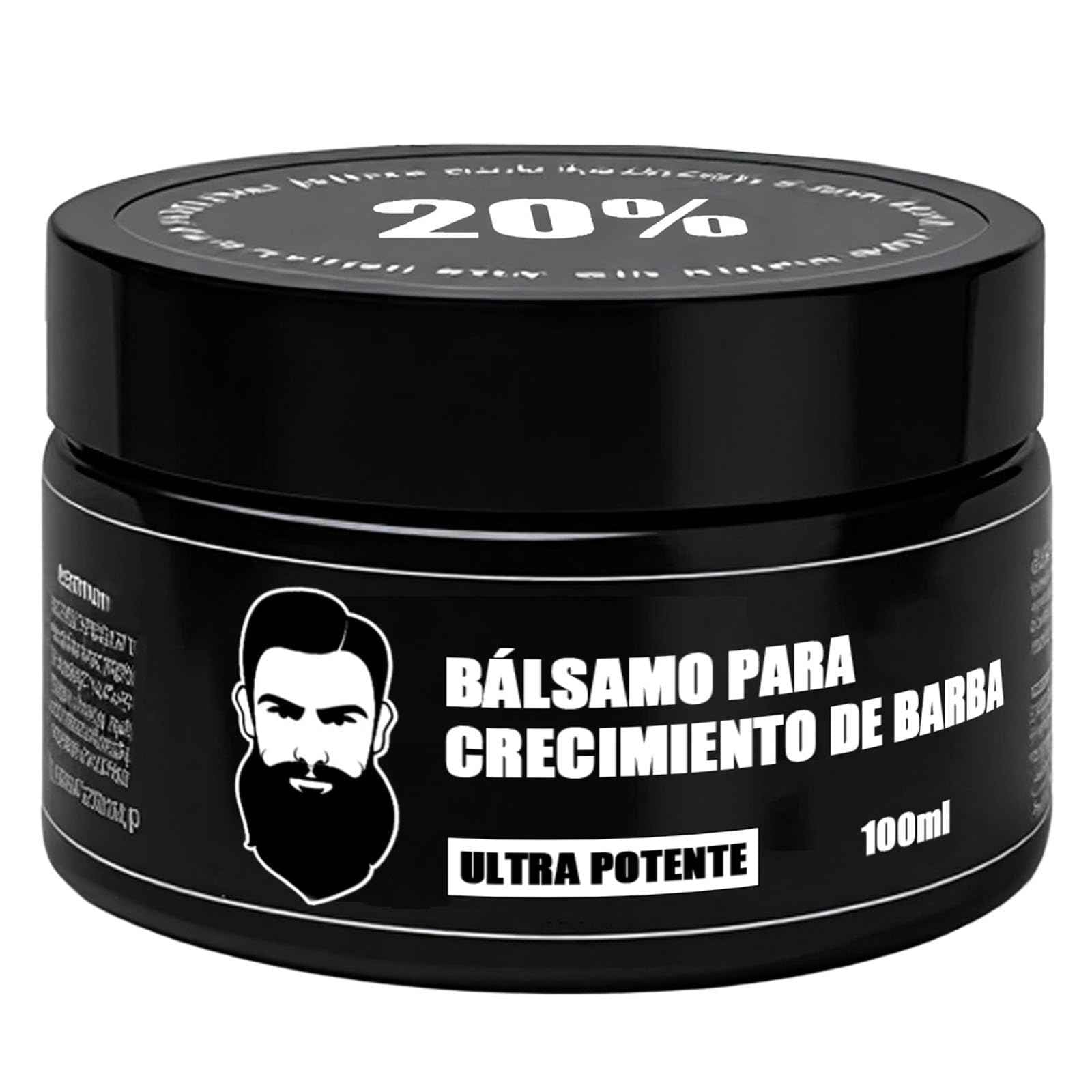 Estimulante Para Barba – Bálsamo de Crecimiento Ultra Potente, Beard Stimulating Balm, Moisturizes & Strengthens Beard, 100 ml / 3.5 oz