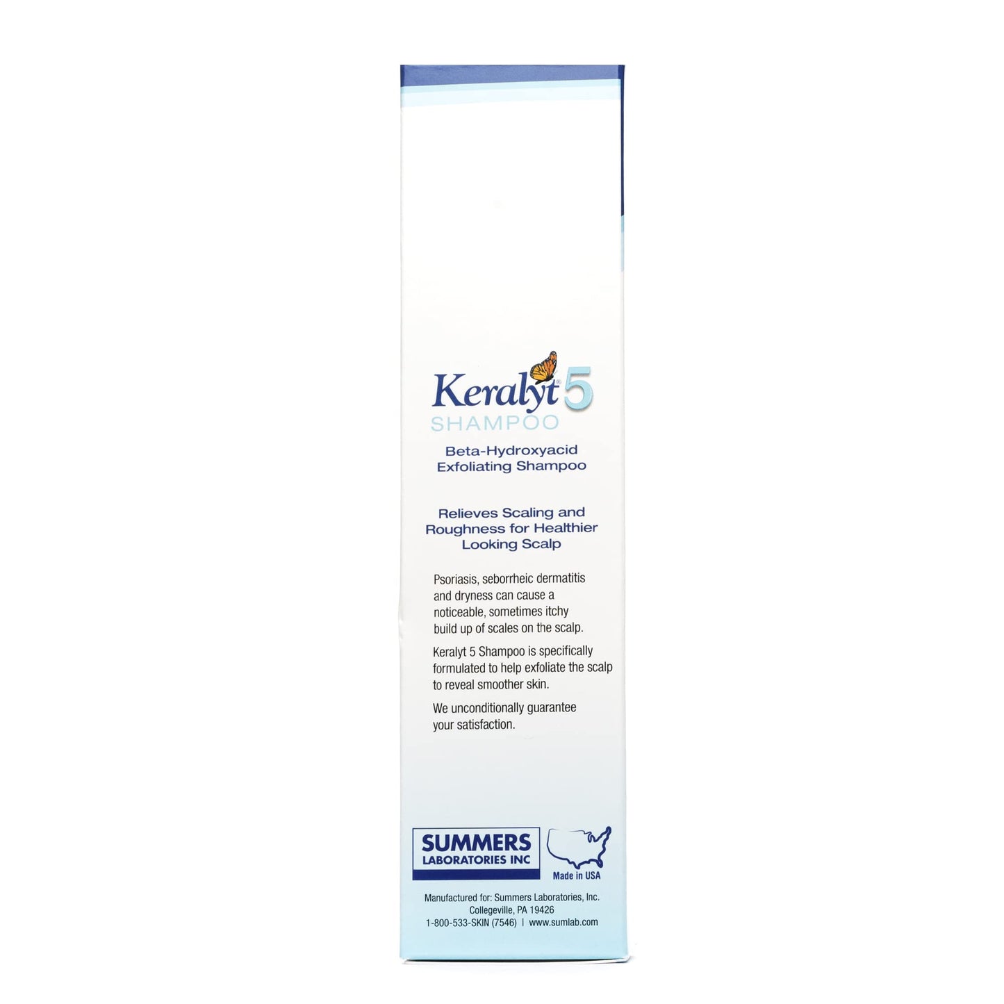 Keralyt 5 Anti-Dandruff Shampoo - Max Strength 5% Salicylic Acid Scalp Build-Up Clearing - Promotes Relief from Dandruff, Psoriasis, Seborrheic Dermatitis, Dryness, and Itchiness, 177 milliliters