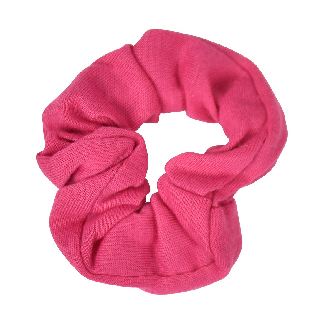 Small Scrunchies Cotton Hair Bobble - Set of 3 - Hot Pink