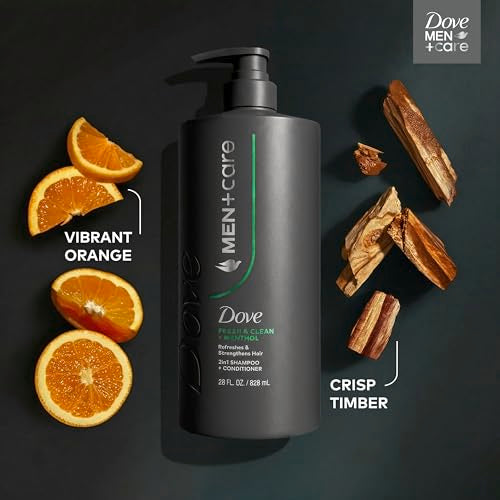 Dove Men+Care 2-in-1 Shampoo & Conditioner, 28 fl oz