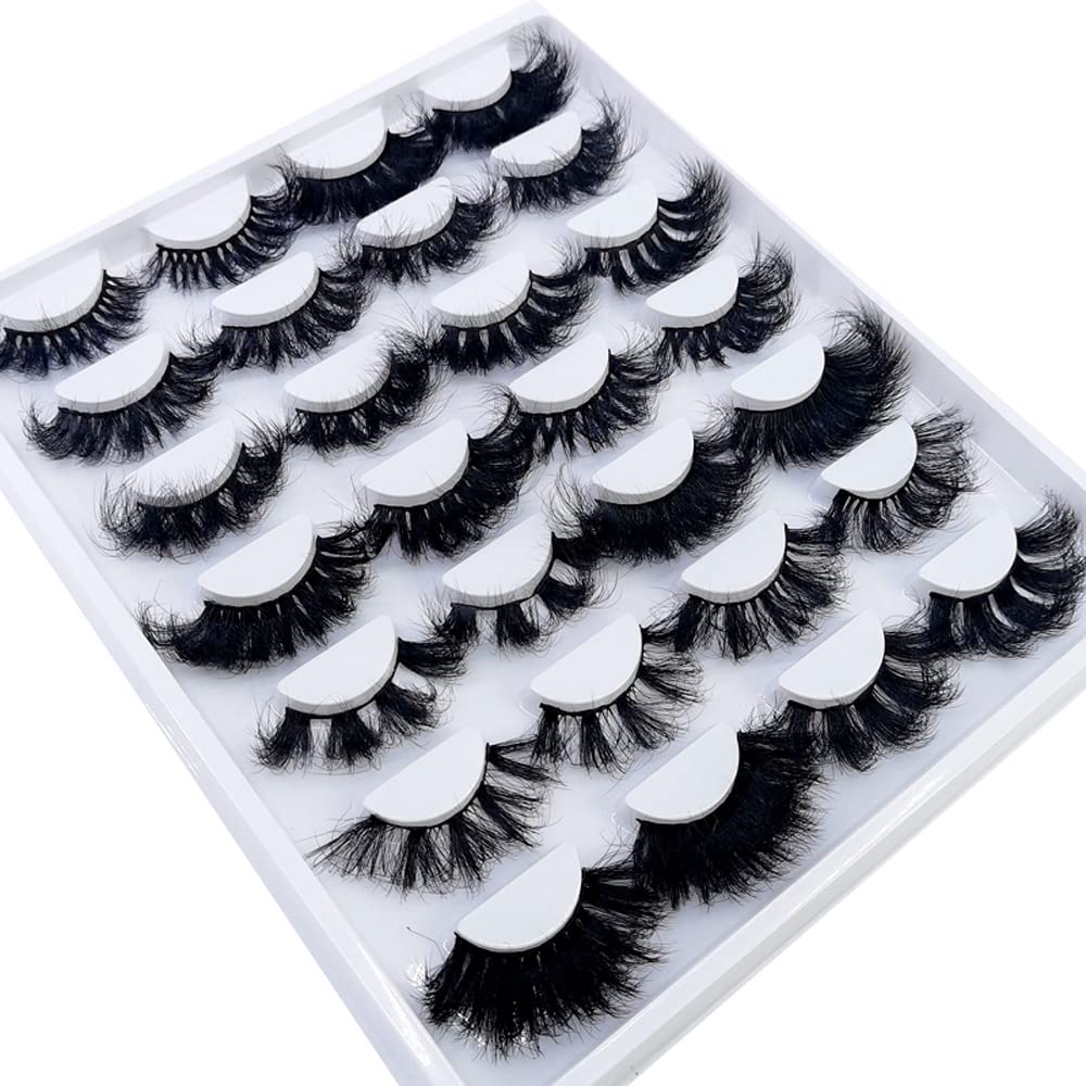 AMSDCN 14/16 Pairs Fluffy mix Lashes 10-25mm 3D Mink Lashes Long Thick Natural False Eyelashes Wholesale Lashes (SD-04)