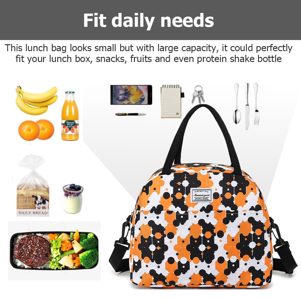 lunch bag women & men, Reusable Insulated Cooler Lunch Box Adult Water Resistant Lunch tote bag for Work Picnic Beach or Travel