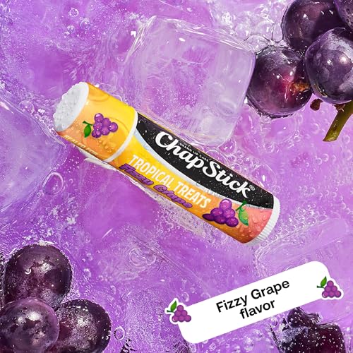 ChapStick Lip Care, Tropical Treats Collection (36 Sticks) ? Electric Tangerine, Fizzy Grape & Zingy Watermelon, Bulk Lip Balm, 0.15 Oz Ea