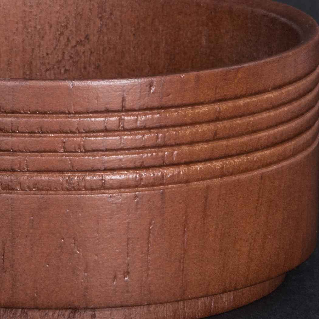 Danweix Wooden Shaving Bowl, Shaving Soap & Cream Bowl for Men Classic Style Easy to Lather Fits Wet Shaving (4#)