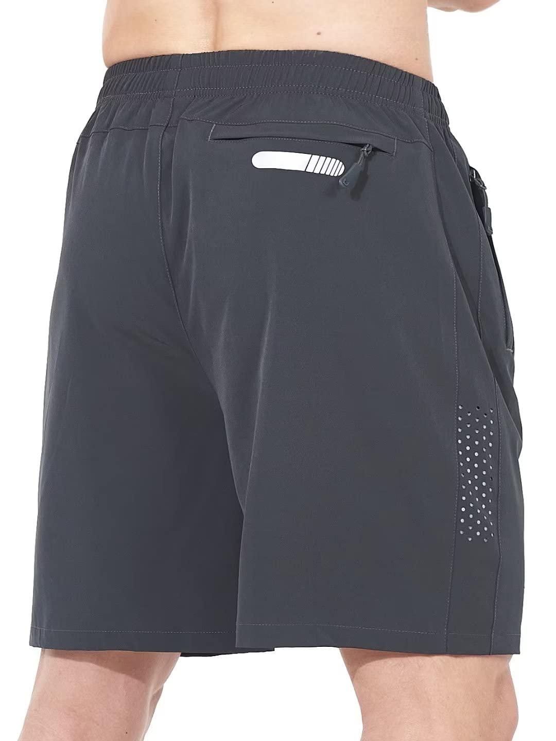 NORTHYARD Men's Athletic Running Shorts Quick Dry Workout Shorts 7"/ 5"/ 9" Lightweight Sports Gym Basketball Shorts Hiking Exercise Darkgrey XS