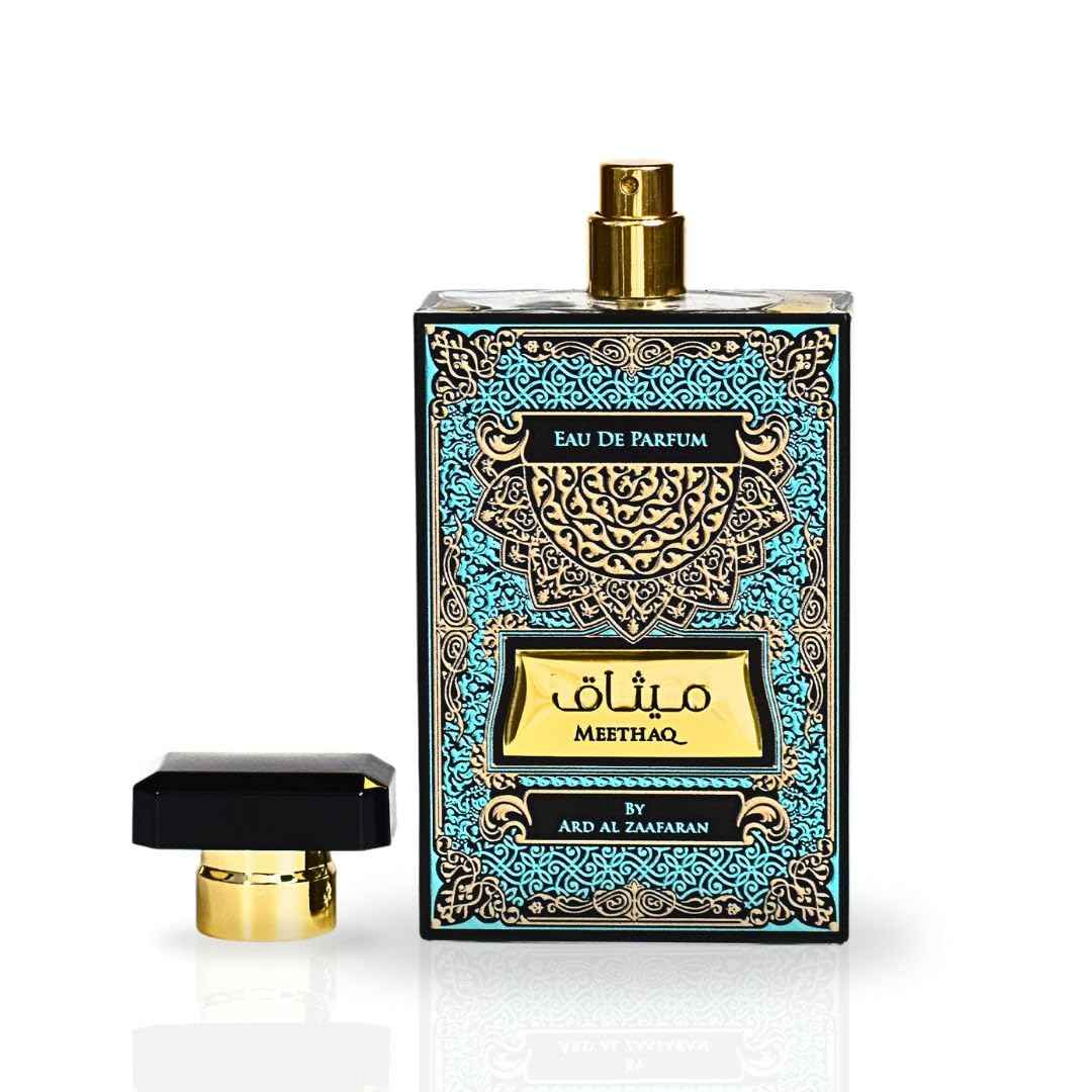 Meethaq EDP Spray 100ML (3.4 OZ) By Ard Al Zaafaran | Long Lasting & Luxurious Blend Of Enchanting Fragrance.