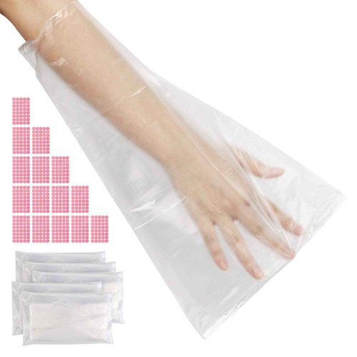 Segbeauty Paraffin Wax Bags for Hands & Feet, 500 Counts Plastic Paraffin Wax Liners, Disposable thera-py Wax Refill Sock Glove Paraffin Bath Mitt Cover for Wax treat-ment Paraffin Wax Machine