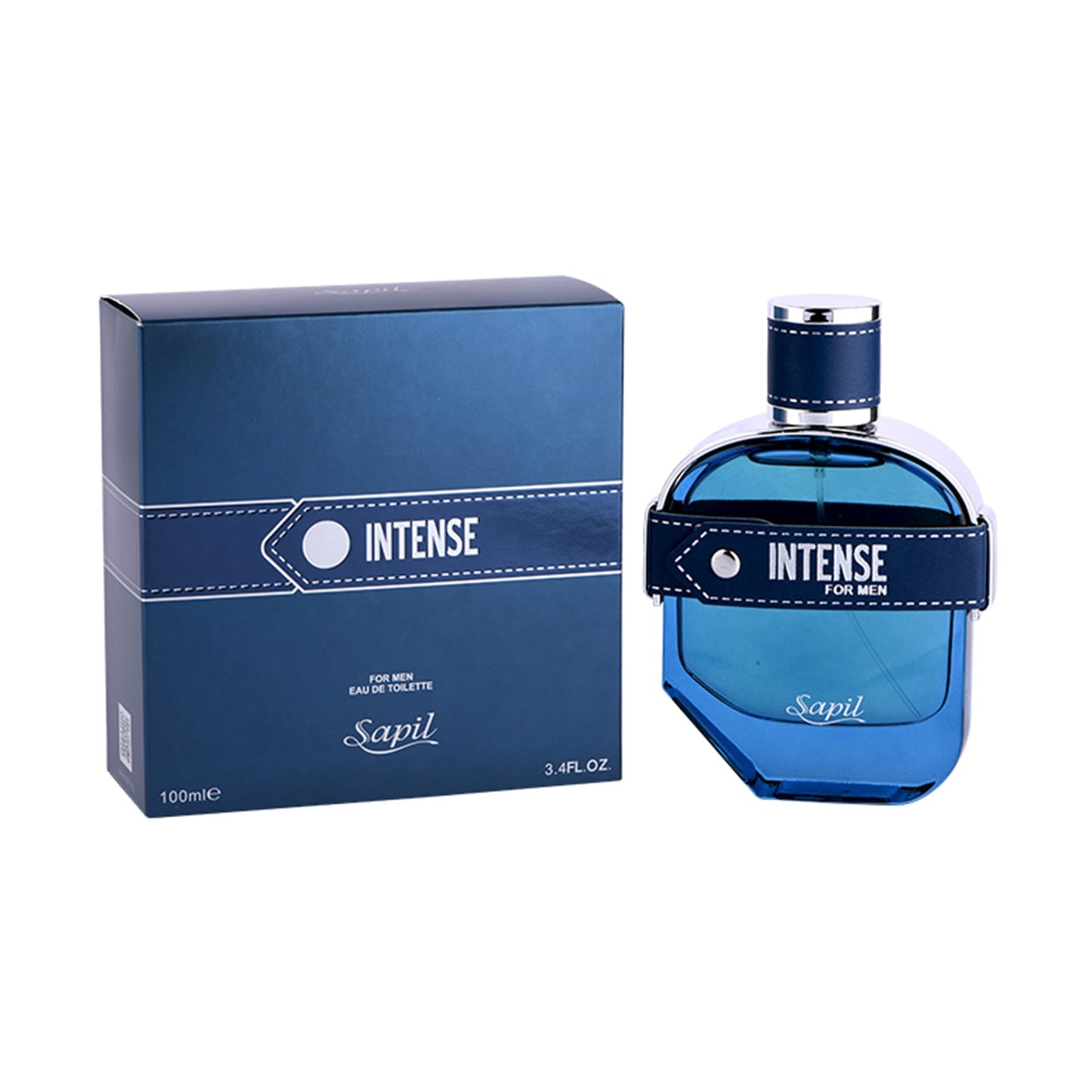 Sapil Intense Aromatic Spicy Men's Eau de Toilette with Lemon, Ginger & Vetiver – Long-Lasting, Bold & Masculine Fragrance for All Seasons & Occasions (100ml / 3.4oz)