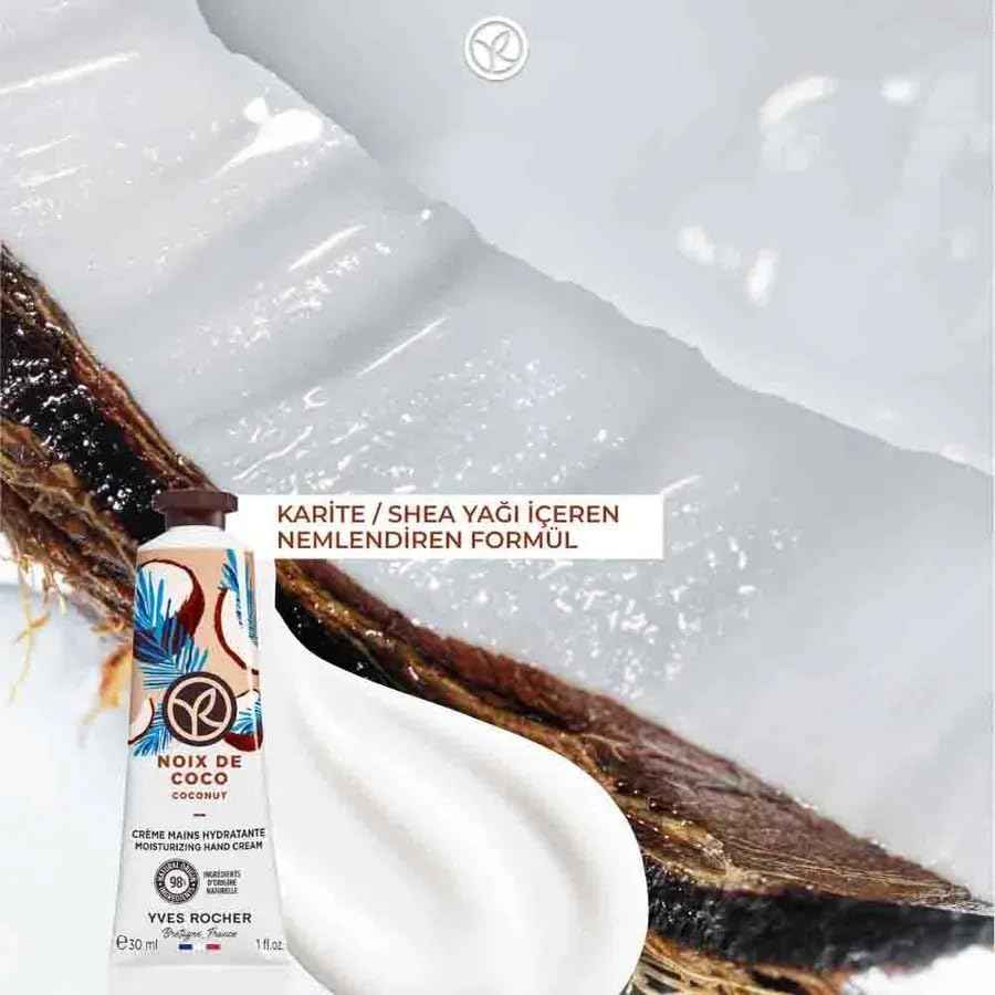Yves Rocher Moisturizing Coconut Hand Cream - 30 ml. / 1 fl.oz.