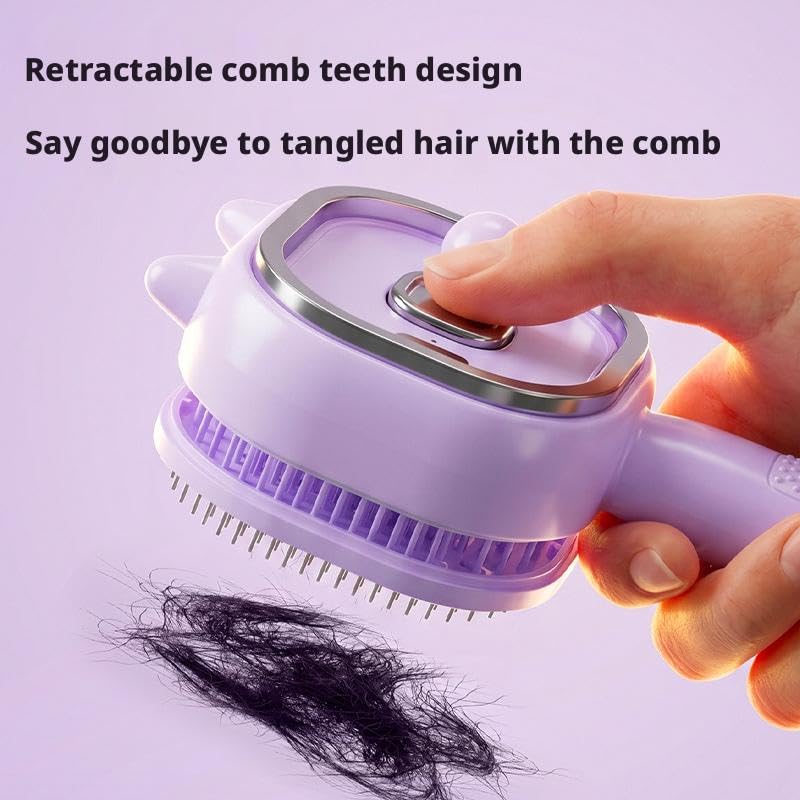 Electric Spray Massage Comb with Mist Function - Anti-Static Hair Brush
