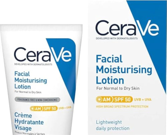 CeraVe AM Facial Moisturising Lotion SPF50 52ml/1.75floz