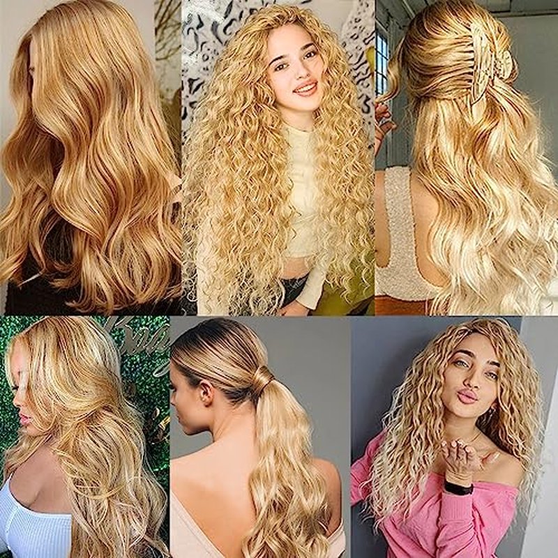 32 Inch Blonde Deep Wave Human Hair Bundle P27/613