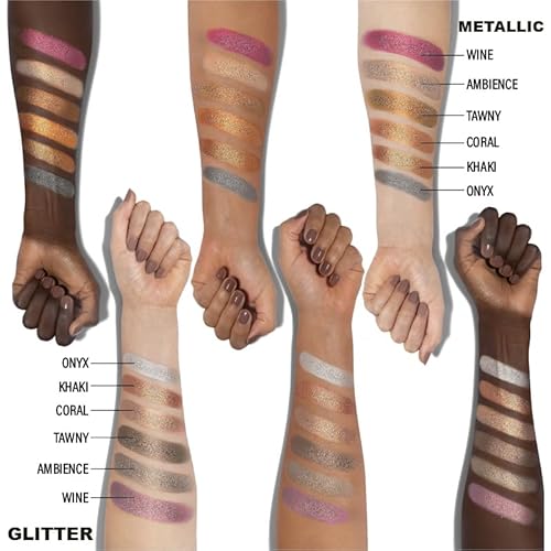 Ccolor Cosmeticss - Neutrals, 24-Color eyeshadow Palette Matte/Shimmer/Metallic.Glitter Finish, Highly Pigmented Eye shadow Makeup, Long- Wearing Eye Palette, Eye Makeup Kit with Easy-to-Blend Shades