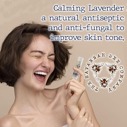 Savannah Bee Company Rosemary Lavender Moisturizing Body Balm Stick ? Nourishing Beeswax & Honey, Mess?Free Application