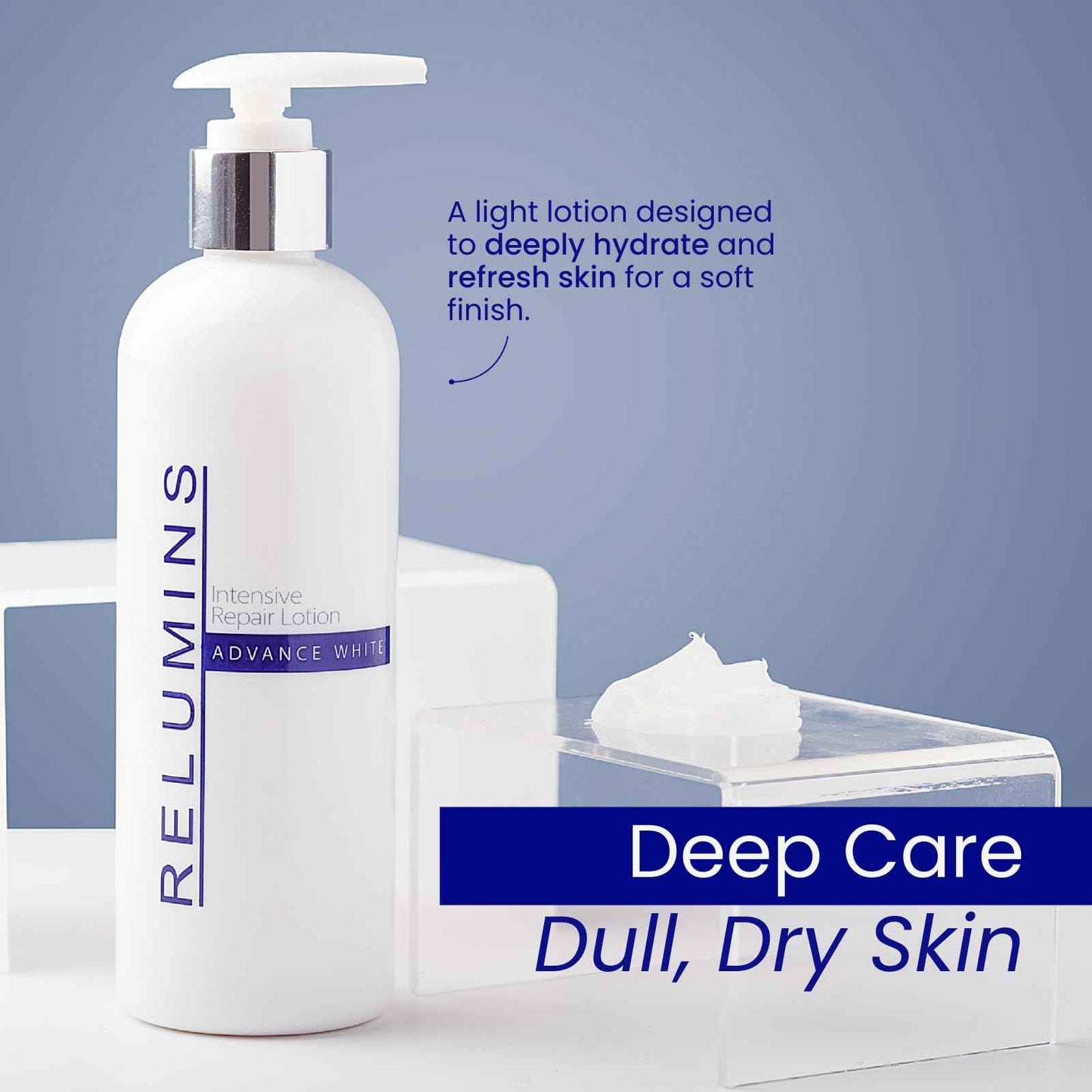 Relumins Advanced Hydrating Repair Lotion – Deep Moisturization with Argan Oil and Clair Blanche Complex for Smooth, Soft, Revitalized Skin on Holidays – 300ml Daily Lotion