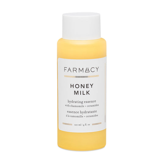 Farmacy Hydrating Essence - Hydrating Honey Milk Toner + Facial Essence to Soothe, Moisturize and Strengthen Skin Barrier - Preps Complexion for Skincare Products or Makeup Application (120ml)