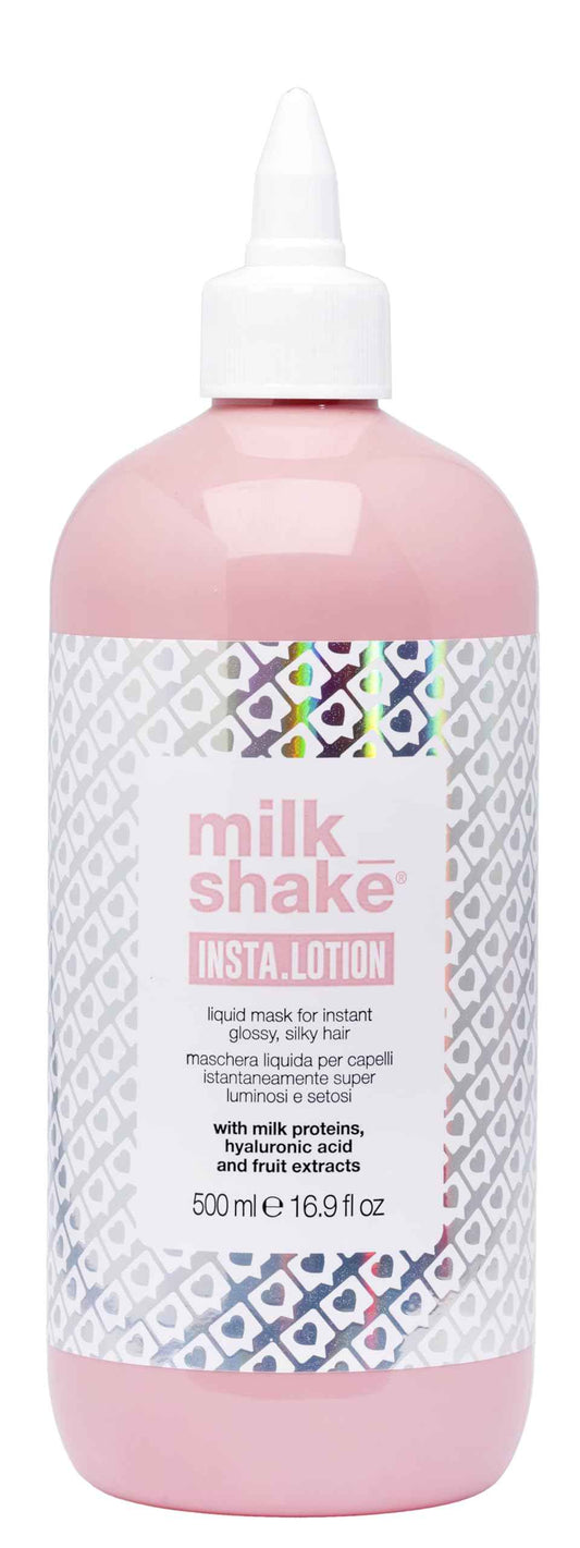 milkshake insta.lotion | rinse-out liquid mask for instant shine and hydration | with fruit extracts, milk proteins, and hyaluronic acid for sleek, glass-like hair | for all hair types | 16.9 fl oz