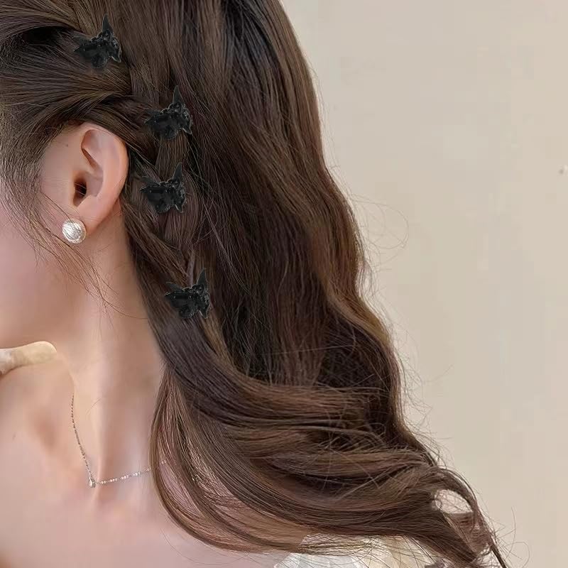 Black Butterfly Hair Clips Claw Small Hair Butterfly Clips for Women Butterfly Hair Barrettes for Thin Thick Hair Accessories Butterfly Clips for Girls Butterfly Hair Claw Pin 40 Pcs