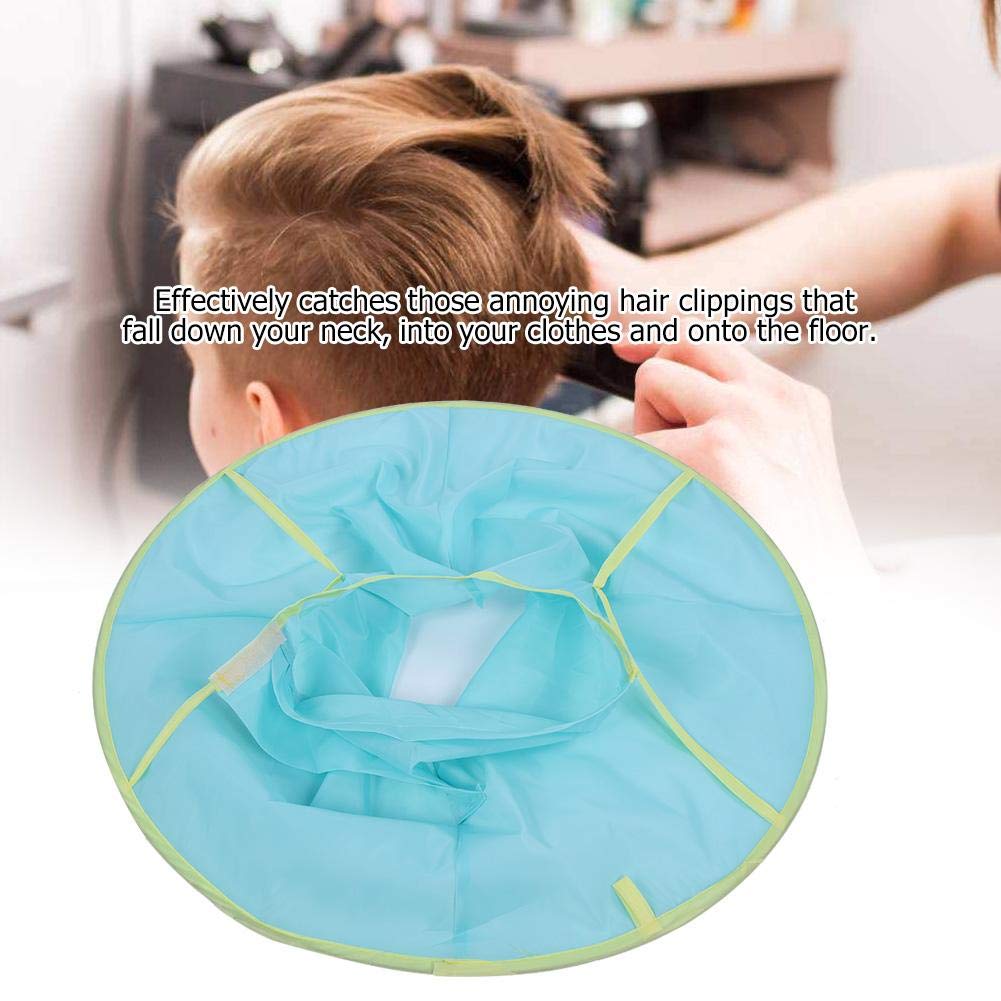 Mumusuki Hair Cutting Cloak Umbrella Cape Nylon Haircut Salon Hairdresser Clothes for Children Kids Adult Hairdressing Kit (Blue)