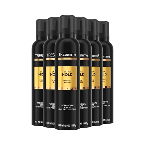 TRESemm? Hair Mousse Pack of 6 Extra Hold For 24H Touchable Hold & Volume with Pro Lock Tech 10.5 FL Oz
